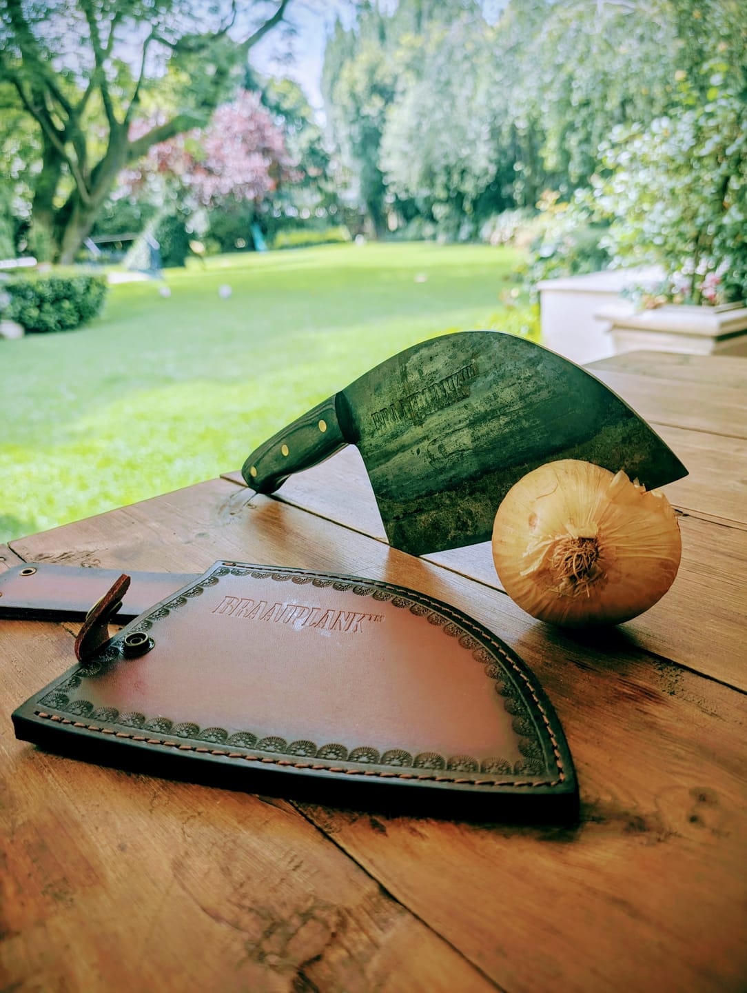 Customer photo review of BraaiPlank™ Hammer Forged Butcher Knife