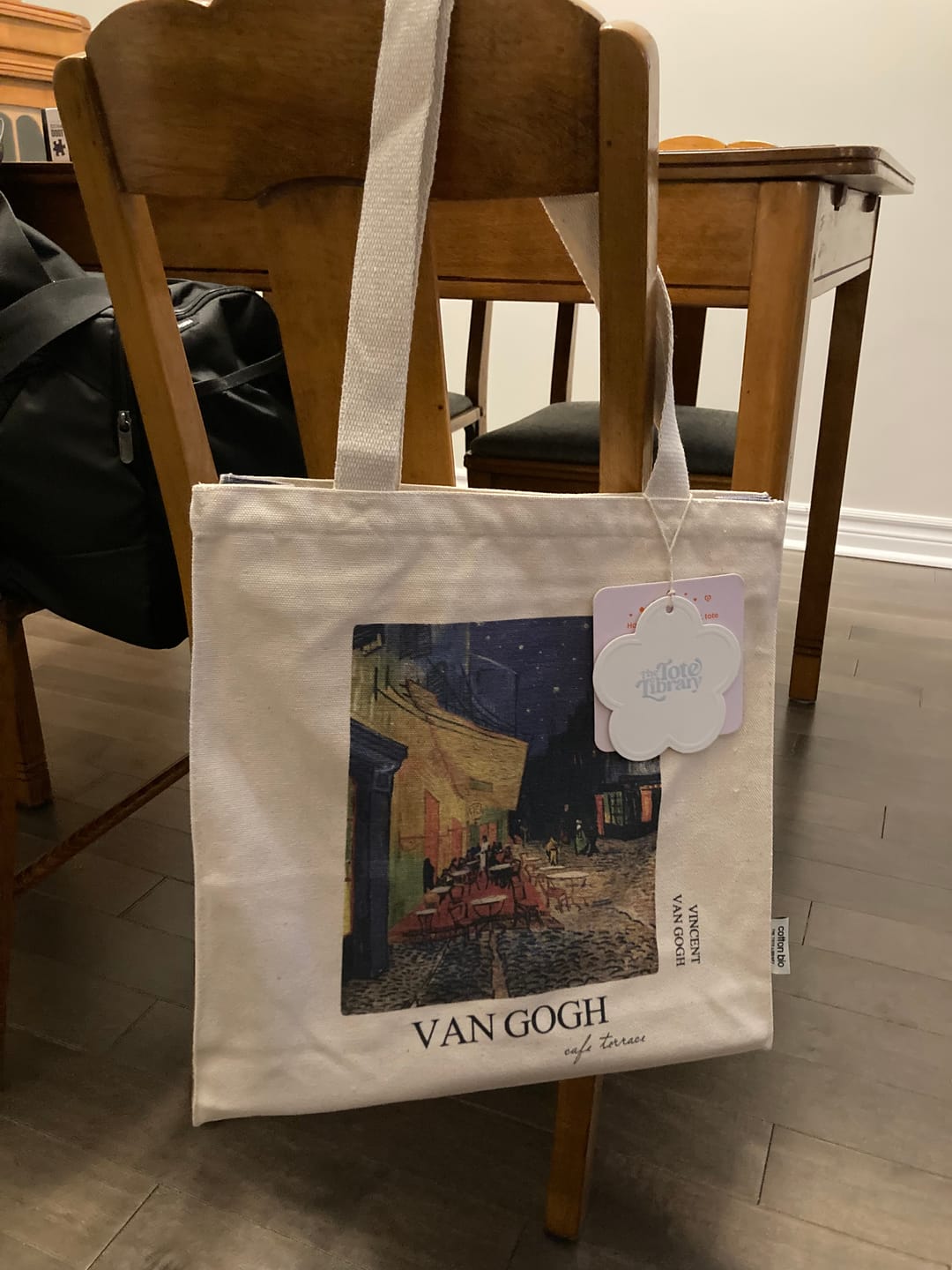 Customer photo review of Van Gogh "Café Terrace at Night" - Tote Bag