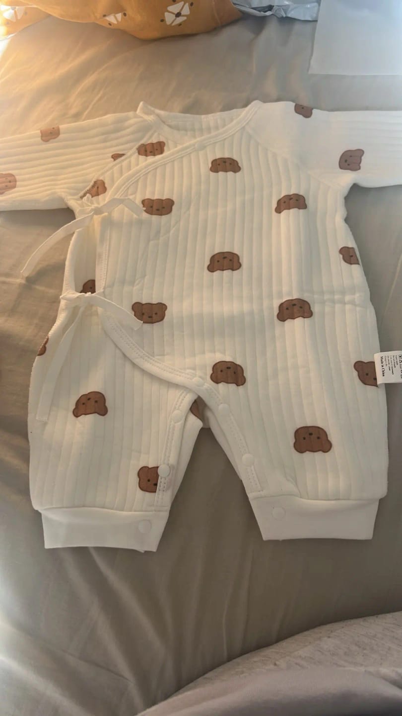 Customer photo review of Newborn Teddy Bear Onesie
