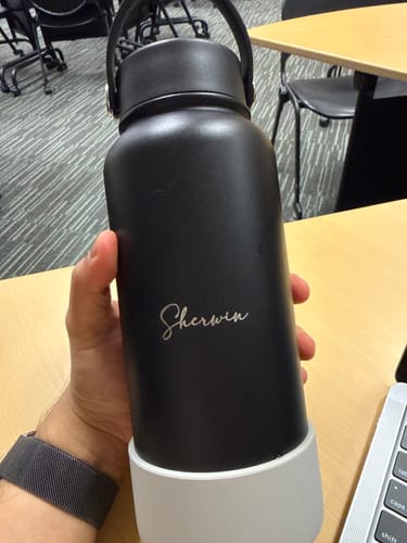 Customer photo review of Montigo Engraving Service