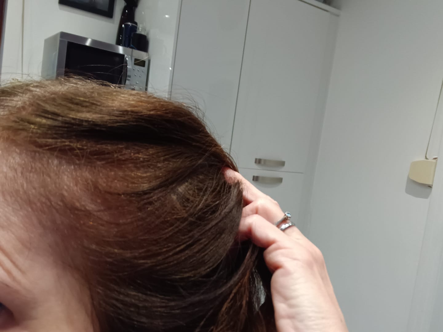 Customer photo review of Instant Dye Shampoo