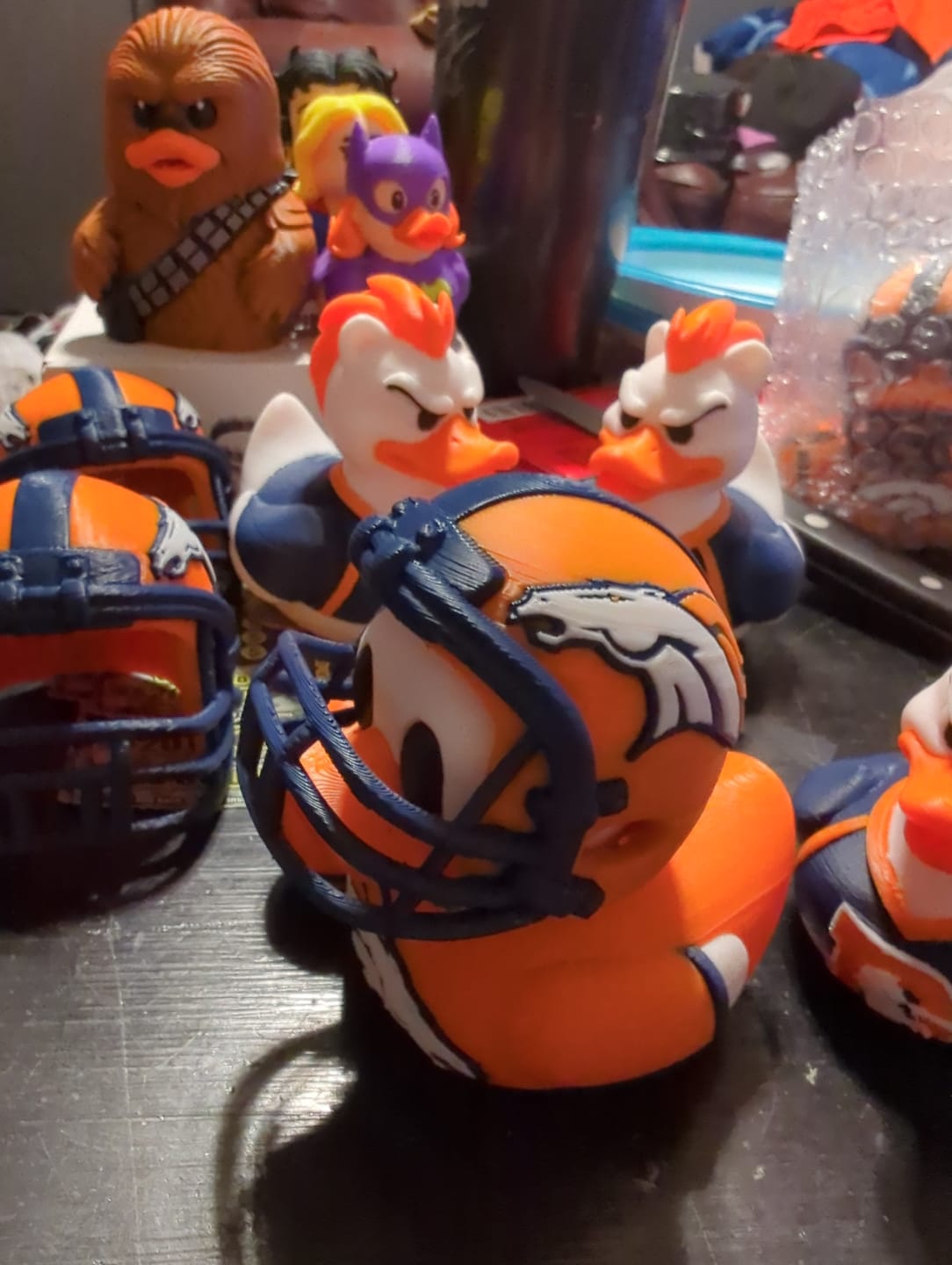 Customer photo review of DENVER BRONCOS DUCK With Helmet – BUILT FOR SUNDAYS. READY FOR GAME DAY.