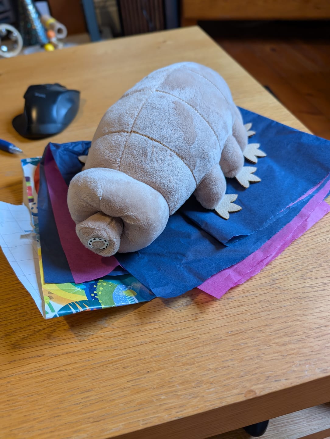 Customer photo review of Tardigrade Water Bear Soft Stuffed Plush Toy