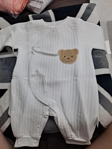 Customer photo review of Newborn Teddy Bear Onesie