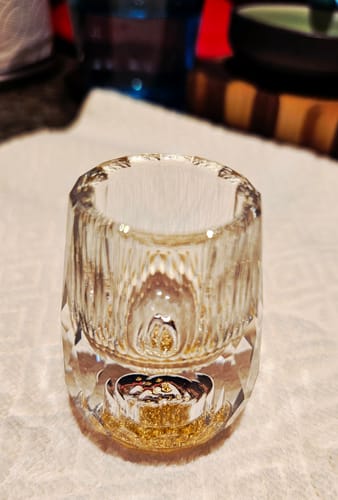 Customer photo review of Kin – Japanese Gold Foil Glass (1+1 Free)