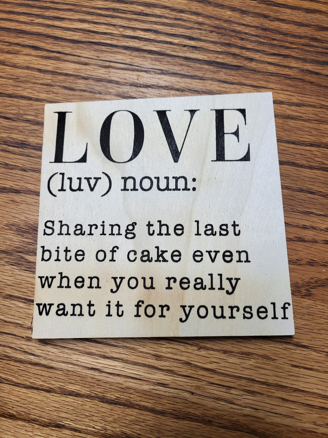 Customer photo review of Love Is - Mesh Stencil 8.5x11