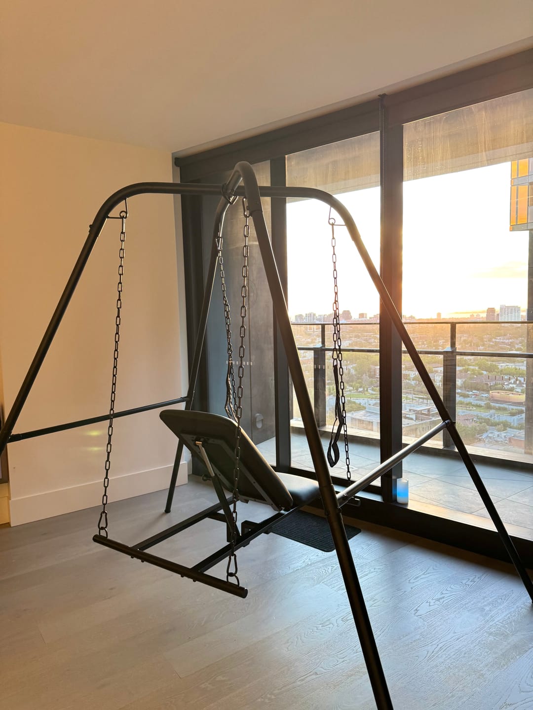 Customer photo review of Throne Adjustable Sex Swing with Stand