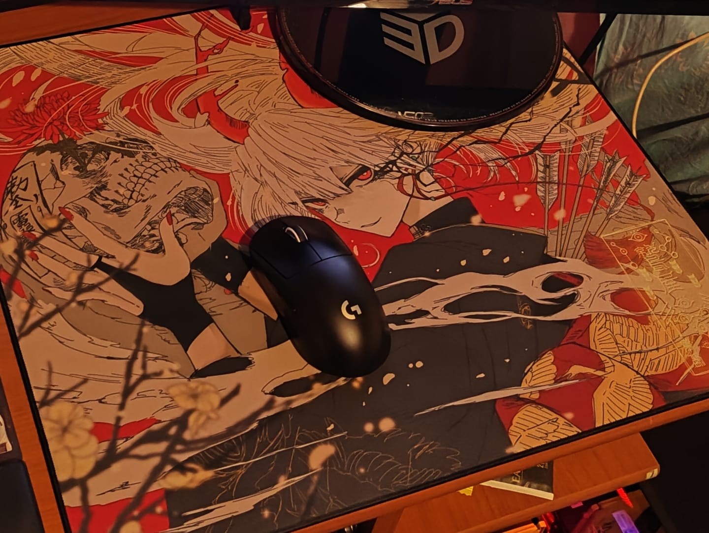 Customer photo review of AbyssGaming Crimson Remains Mousepad