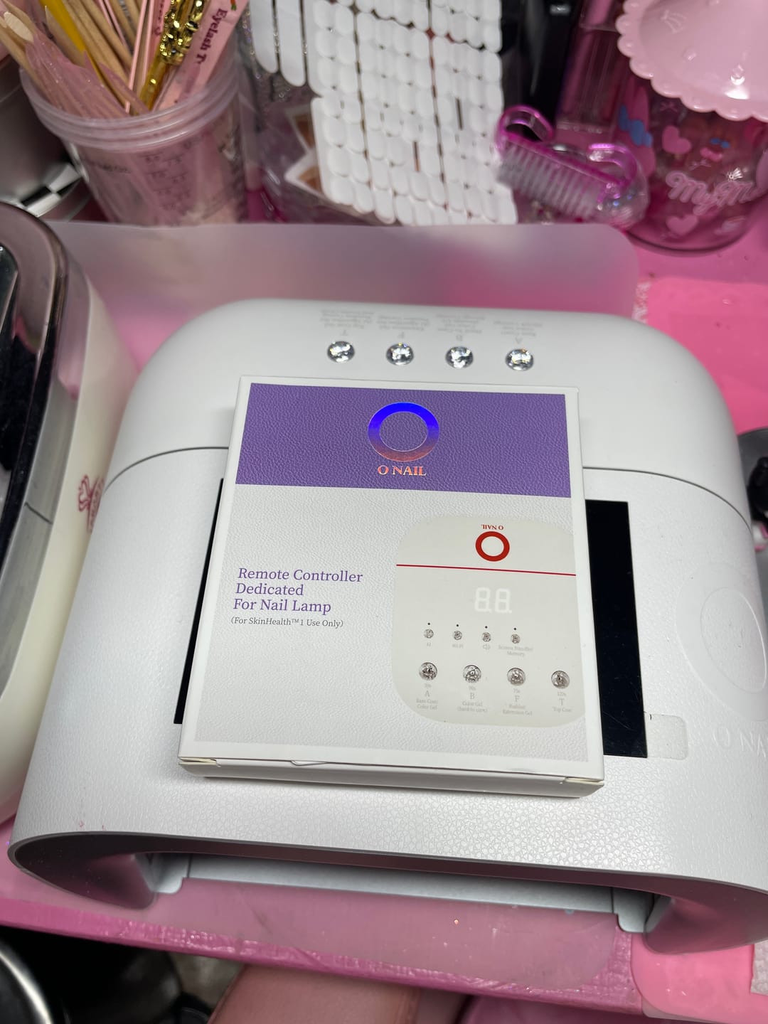 Customer photo review of Wireless Keyboard for AI Nail Lamp