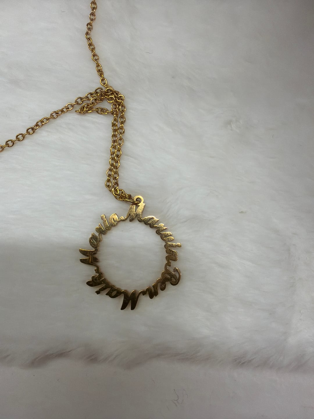 Customer photo review of Namenskette Kreis der Liebe