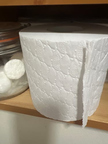 Customer photo review of Recycled 3 Ply Toilet Paper