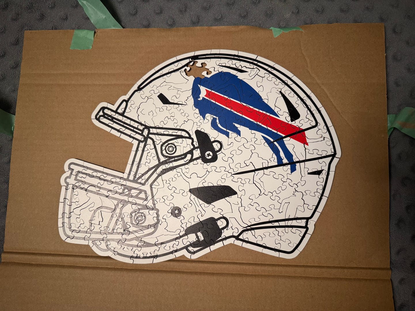 Customer photo review of 2 PACK Buffalo Bills™ Football + Helmet