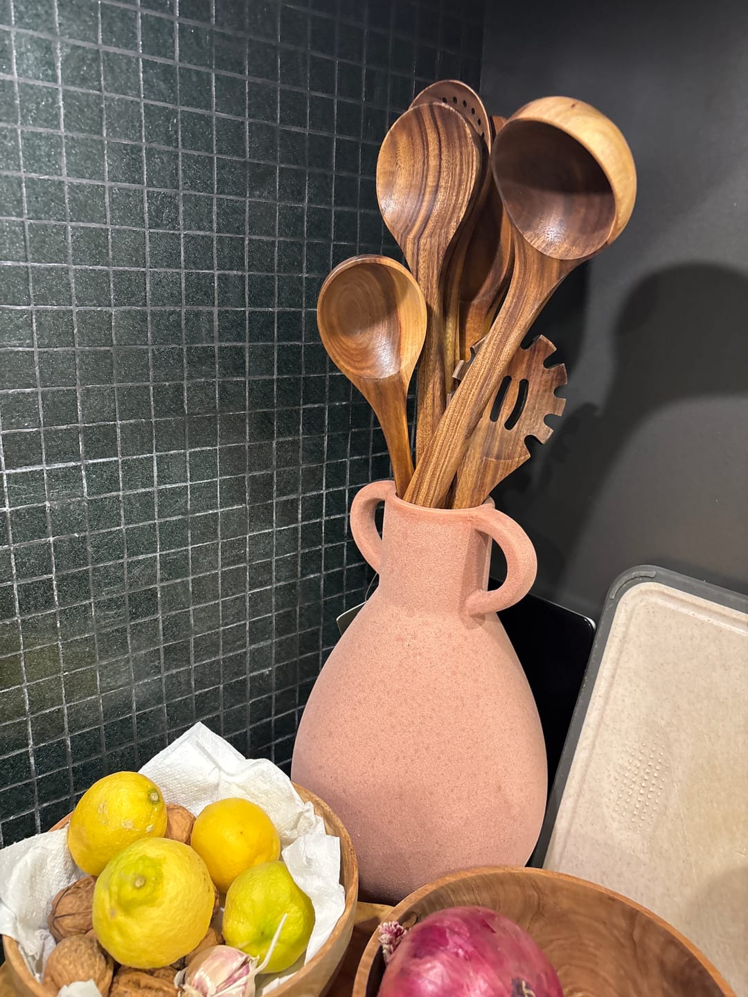 Customer photo review of Wooden Teak Utensils Set - 50% OFF SALE