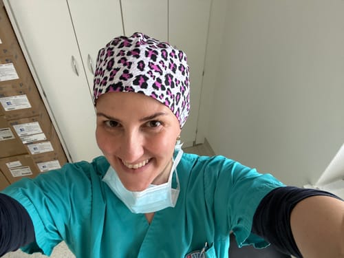 Customer photo review of OP Haube Wild Pink - Komfort