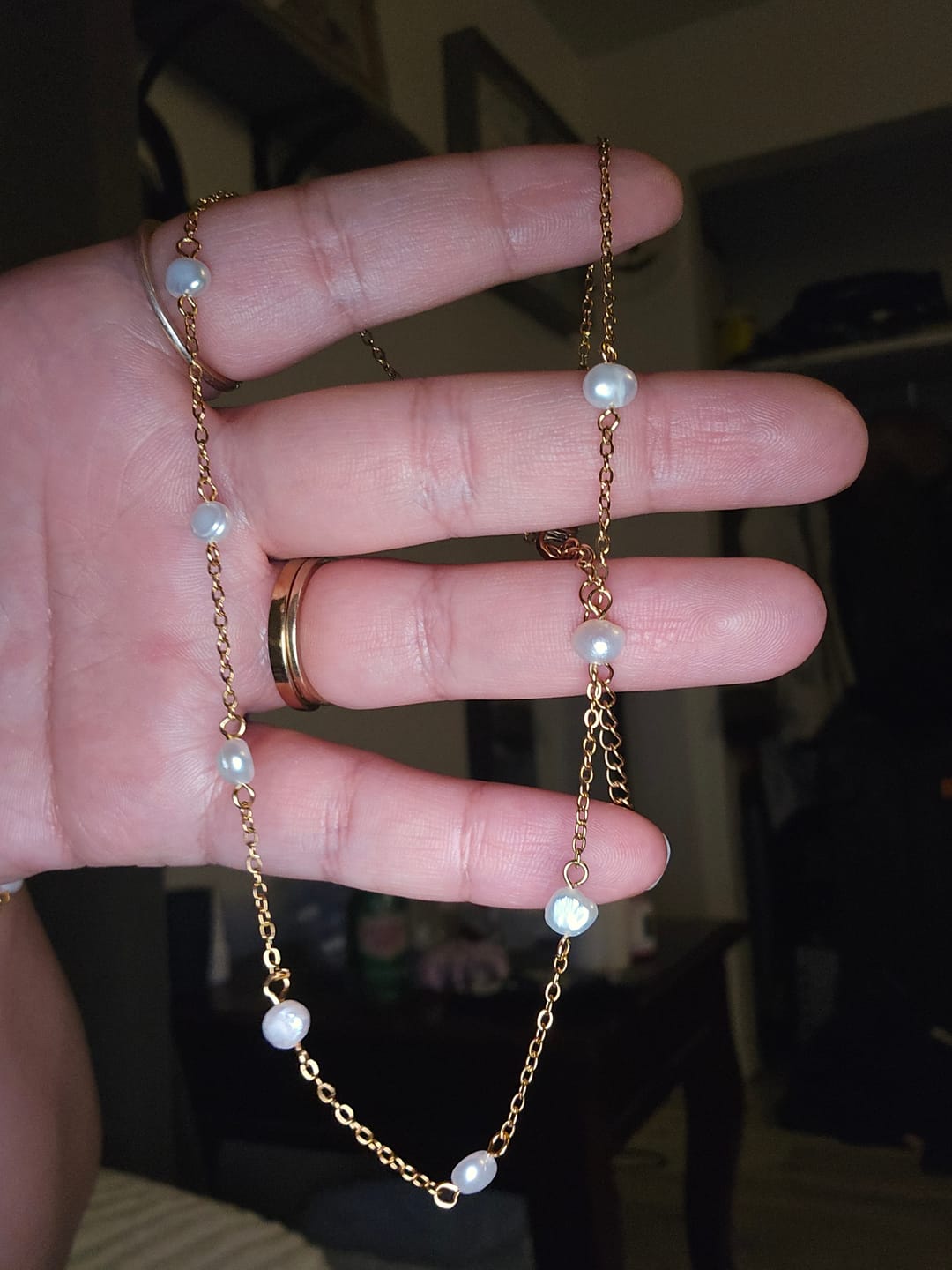 Customer photo review of Laney Pearl Necklace
