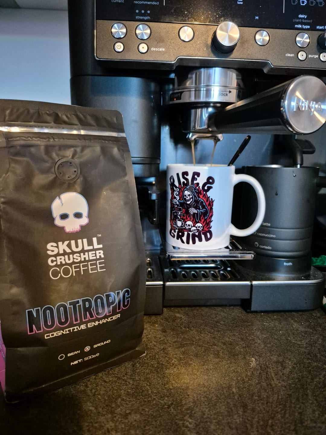 Customer photo review of Skull Crusher Coffee - Nootropic