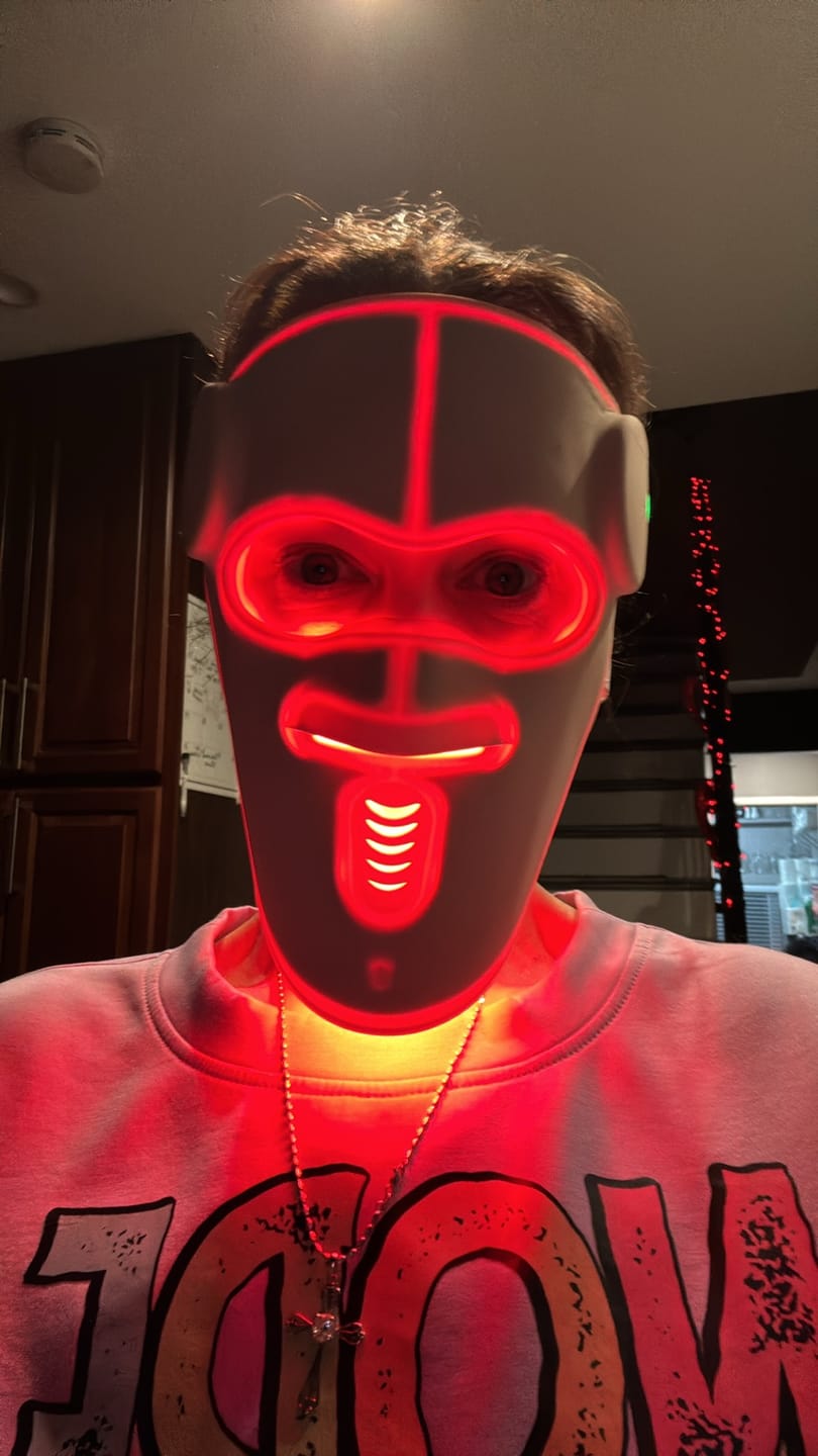 Customer photo review of Hatch Halo™ Dermatologist Grade 3-in-1 Light Therapy Mask