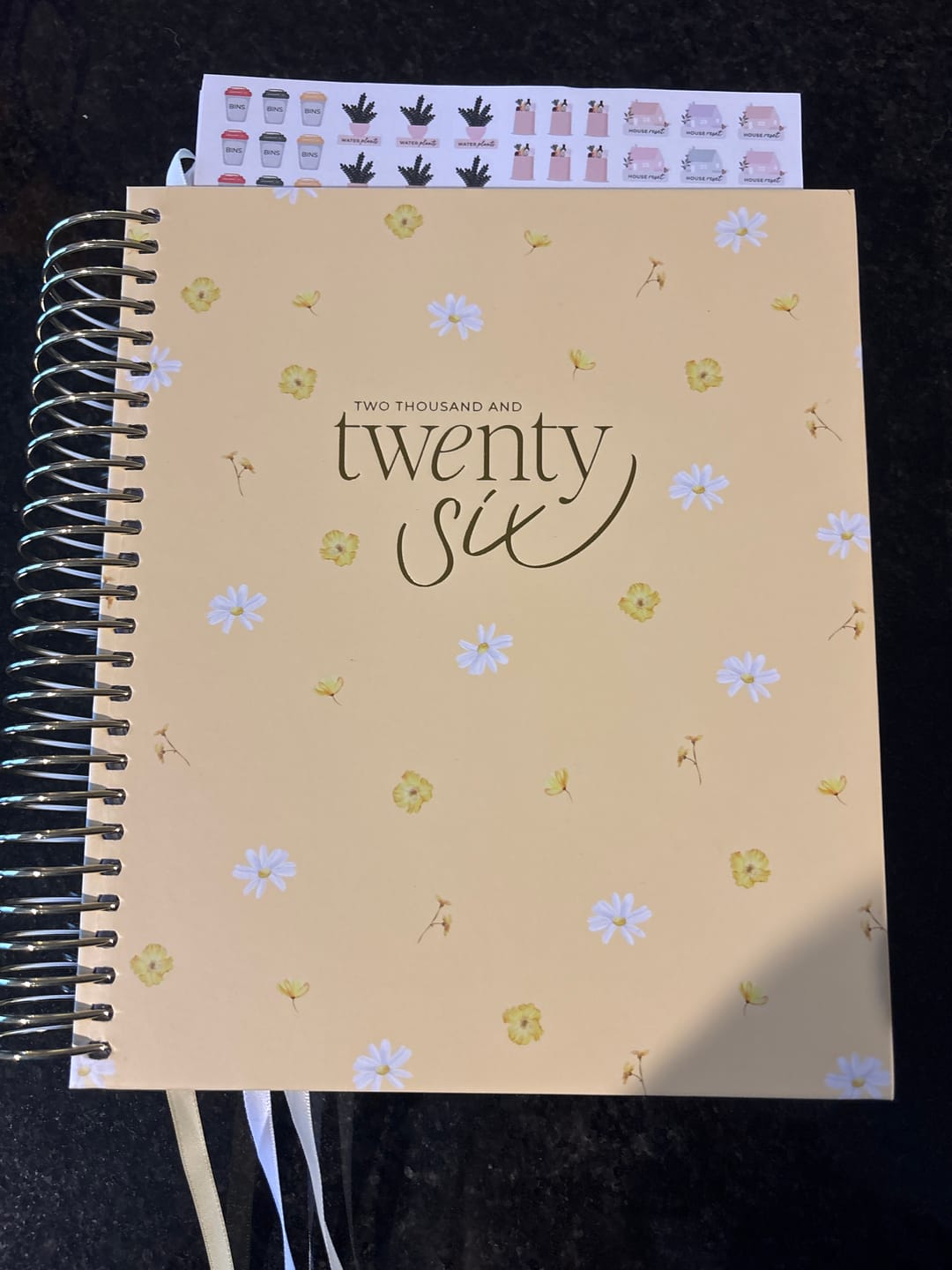 Customer photo review of 2026 Daily Planner - Butter Yellow