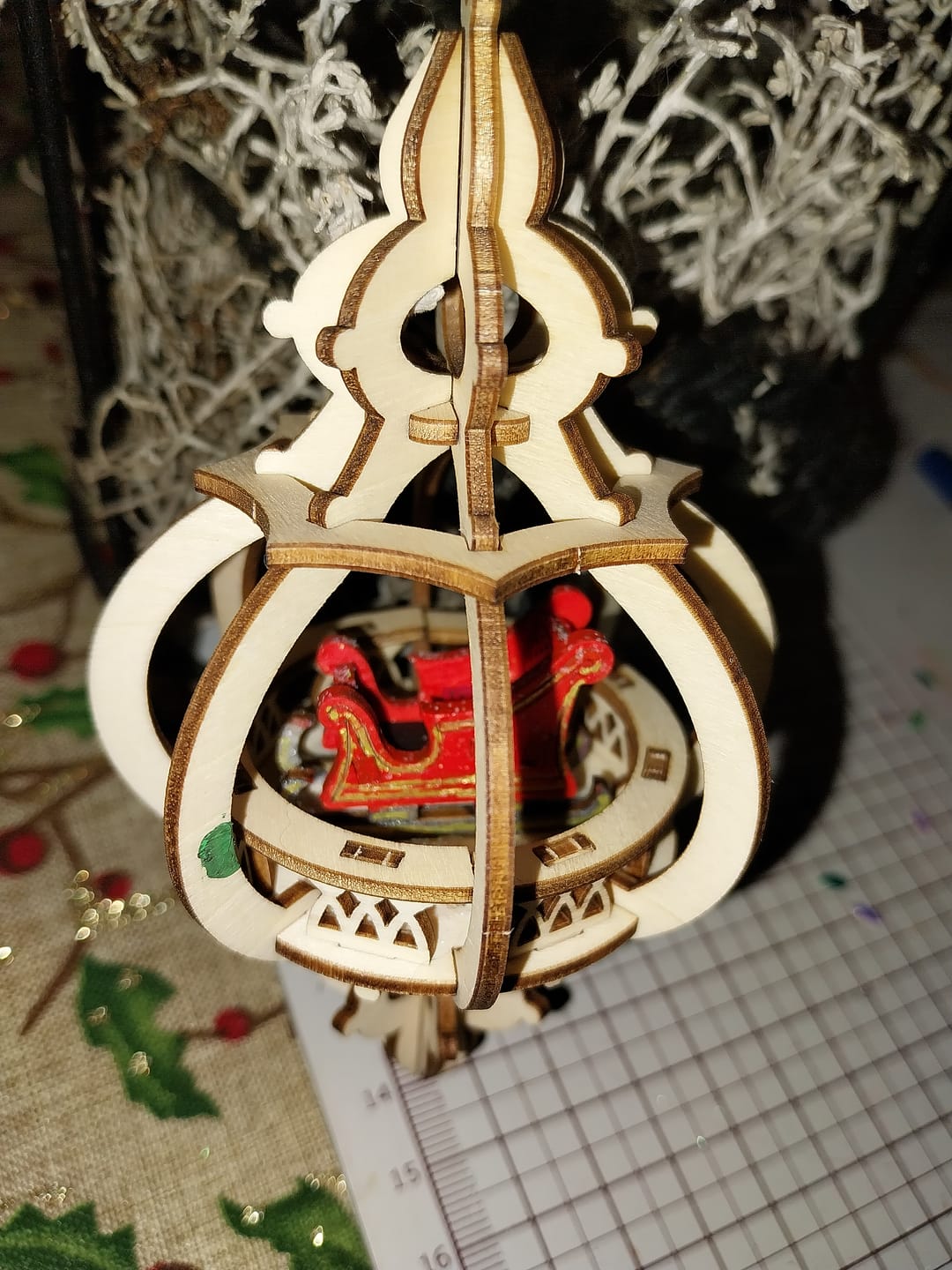 Customer photo review of Christmas Baubles - Happy Holidays