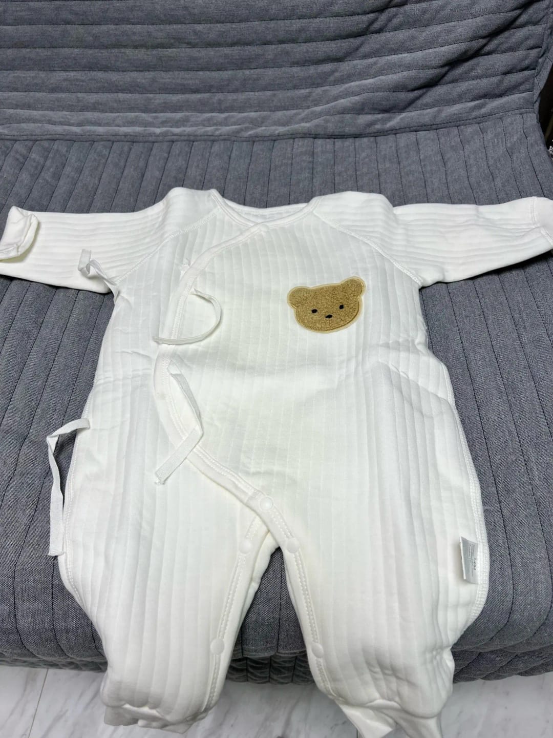 Customer photo review of Newborn Teddy Bear Onesie
