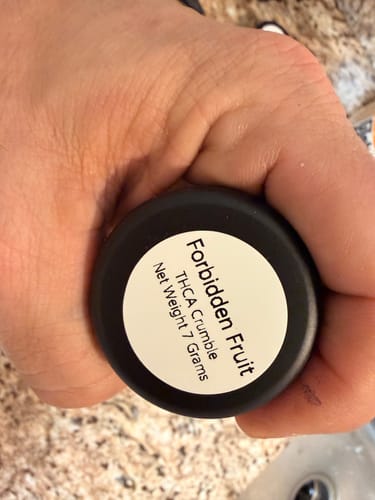 Customer photo review of Forbidden Fruit | THCA Crumble