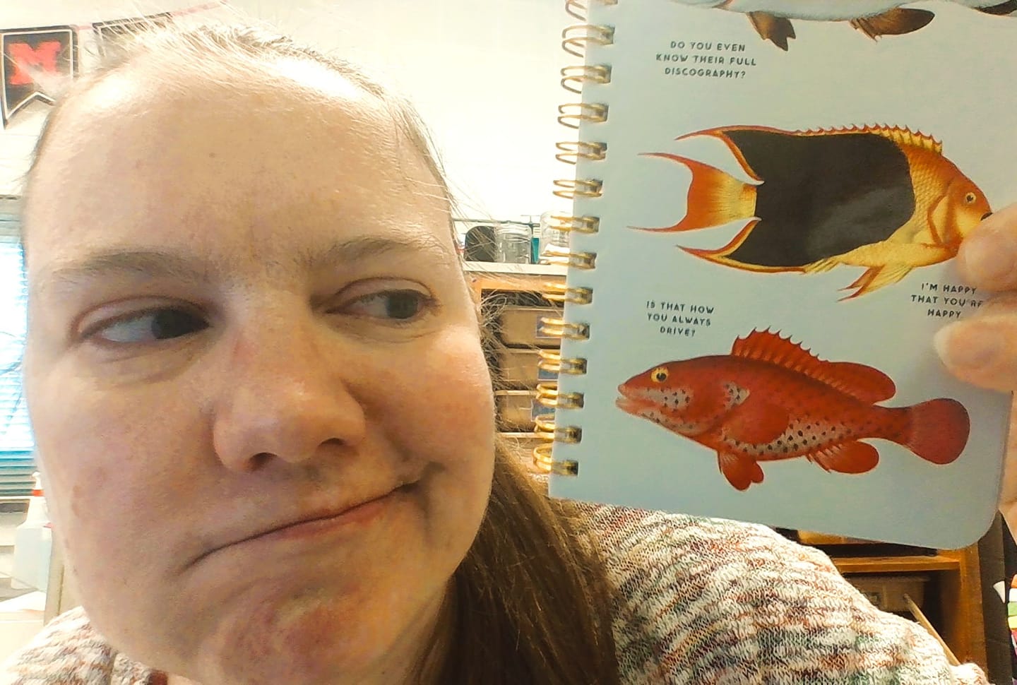 Customer photo review of Judgy Fish Sticker Book