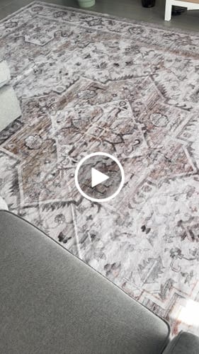 Customer video review of Solara Washable Area Rug - Beige