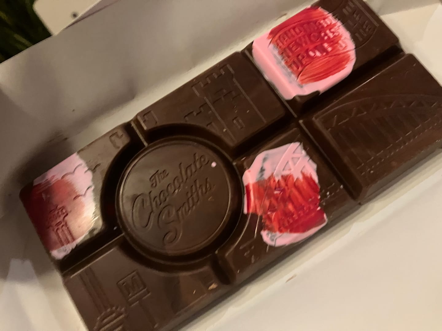 Customer photo review of Black Forest Gateau inspired chocolate bar 145g