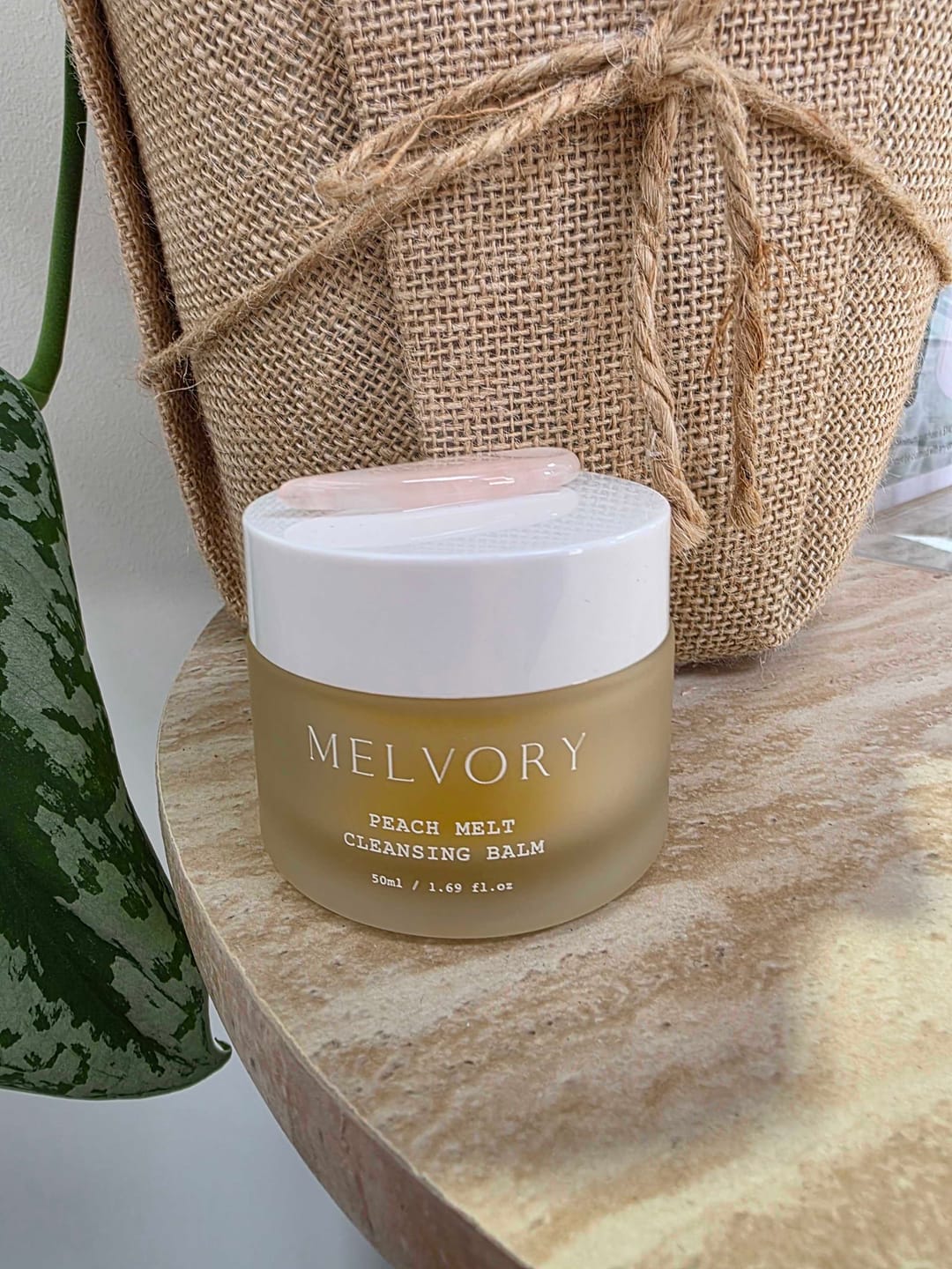 Customer photo review of Peach Melt Cleansing Balm