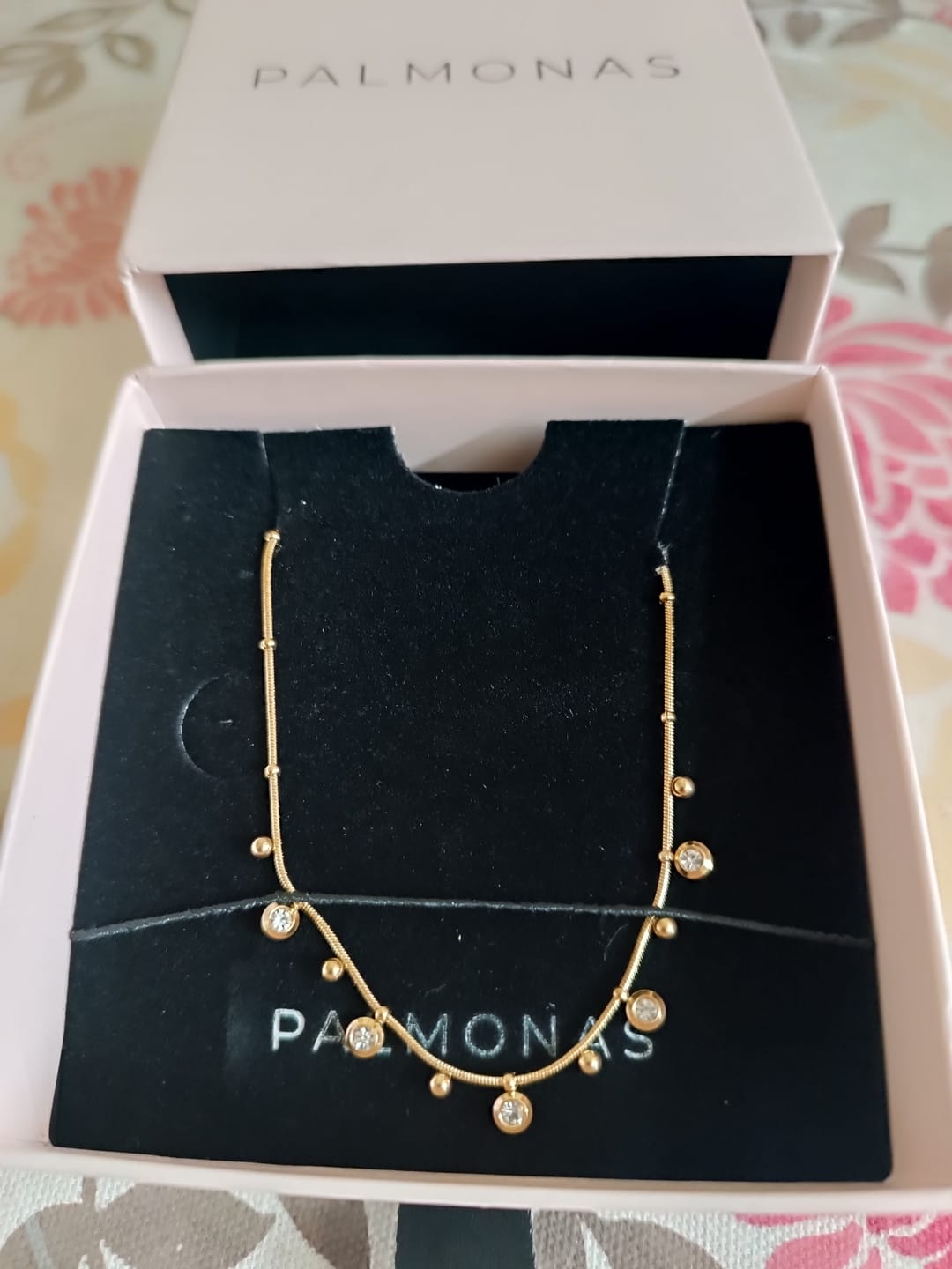 Customer photo review of Shimmering Diamond Chain Necklace