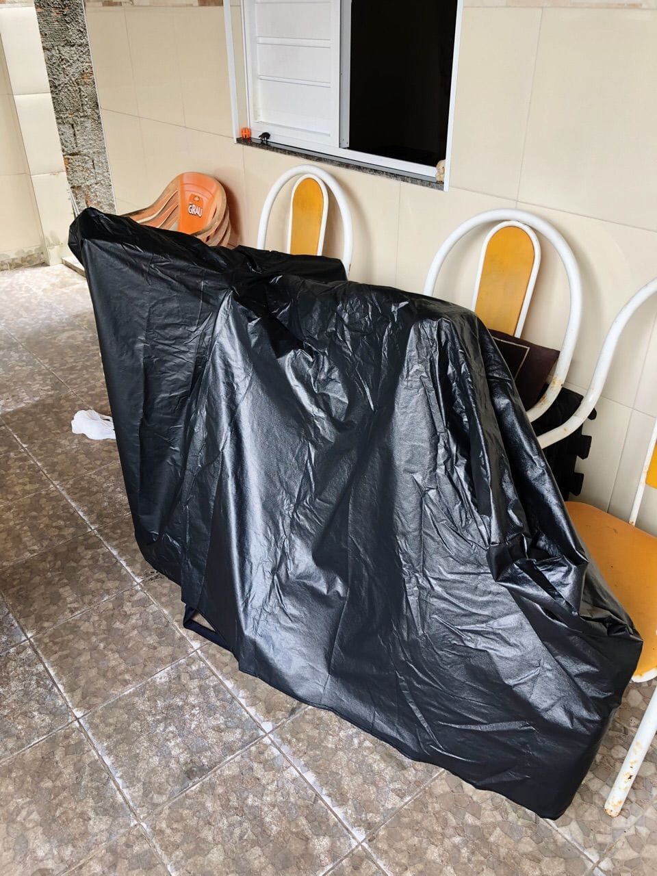 Customer photo review of Capa para Bicicleta Impermeável com Proteção Uv - Tamanho Universal