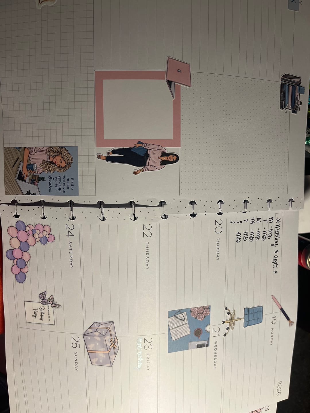 Customer photo review of Goal For It Sticker Book