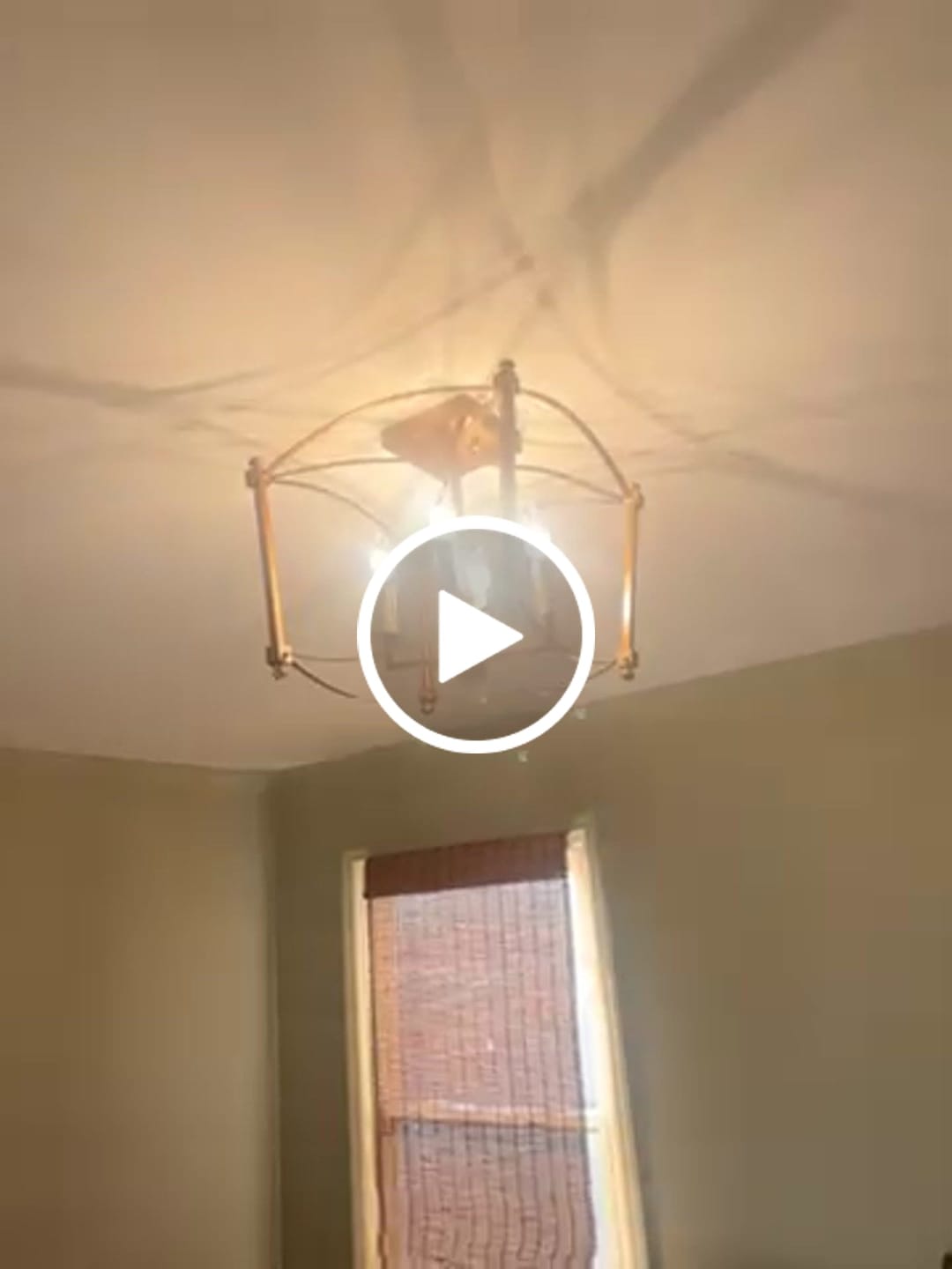 Customer video review of 4-light French Antique Candle Style Lantern Semi Flush