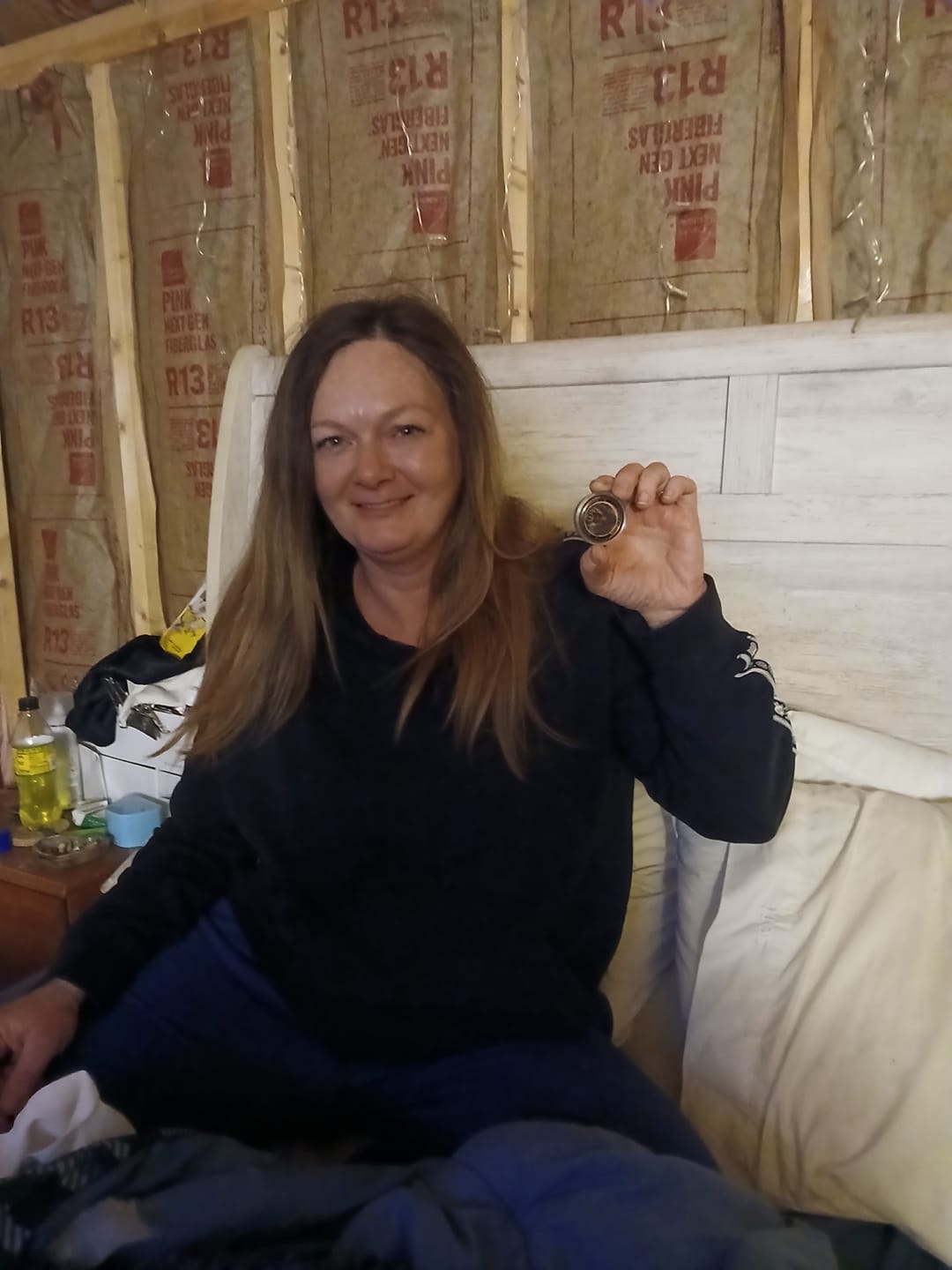 Customer photo review of Phoenix Sobriety Affirmation Coin Gift Set