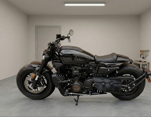 Customer photo review of H-D® Sportster S Left Side Solo Bag - SL06