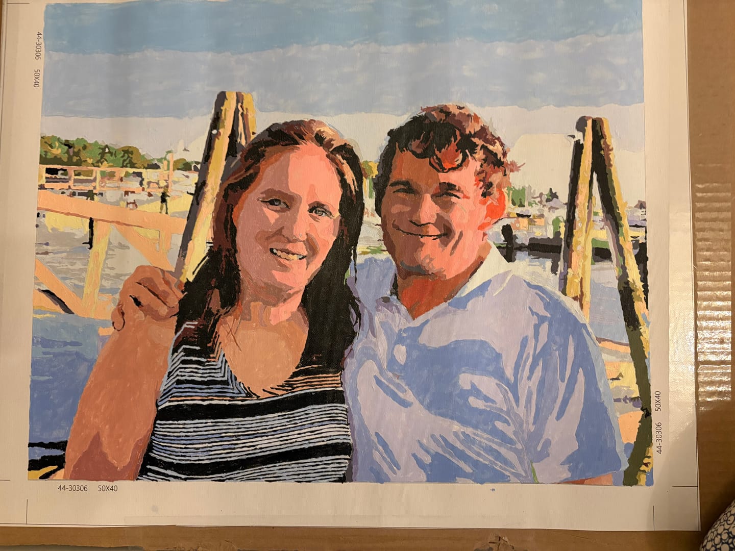 Customer photo review of Custom Paint by Number