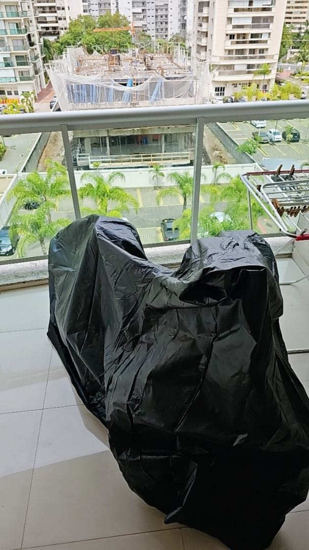 Customer photo review of Capa para Bicicleta Impermeável com Proteção Uv - Tamanho Universal