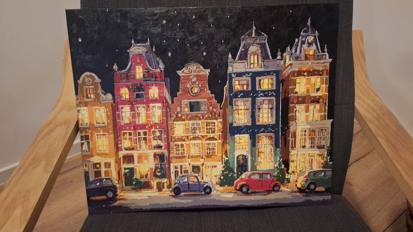 Customer photo review of Malen nach Zahlen - Heiligabend in Amsterdam