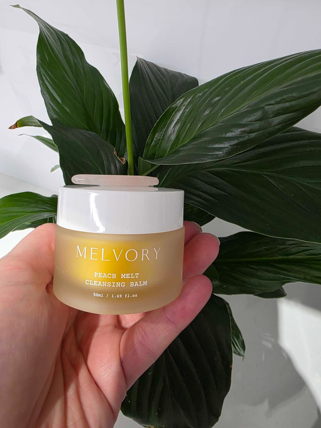 Customer photo review of Peach Melt Cleansing Balm