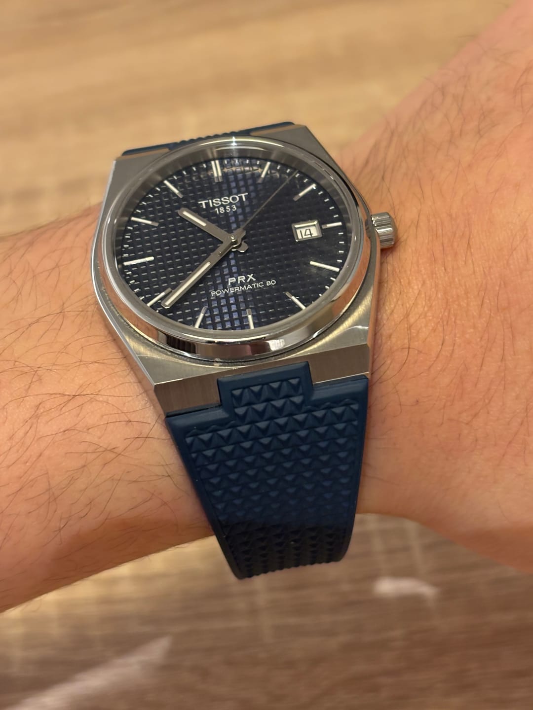 Customer photo review of Trinova CTS PRX Tissot FKM Rubber Strap