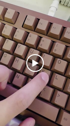 Customer video review of HMX SNOWFALL TACTILE SWITCH FACTORY LUBED EDITION (10PCS)