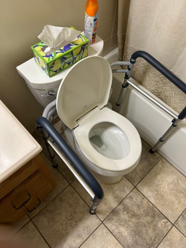 Customer photo review of Toilet Safety Rail (350lb)