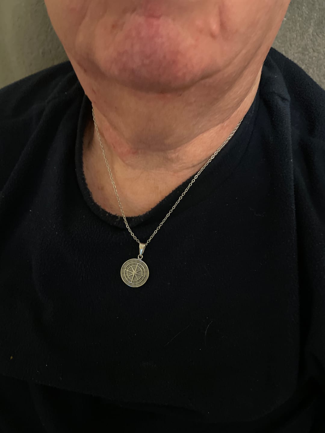 Customer photo review of "To My Husband" - Compass Pendant