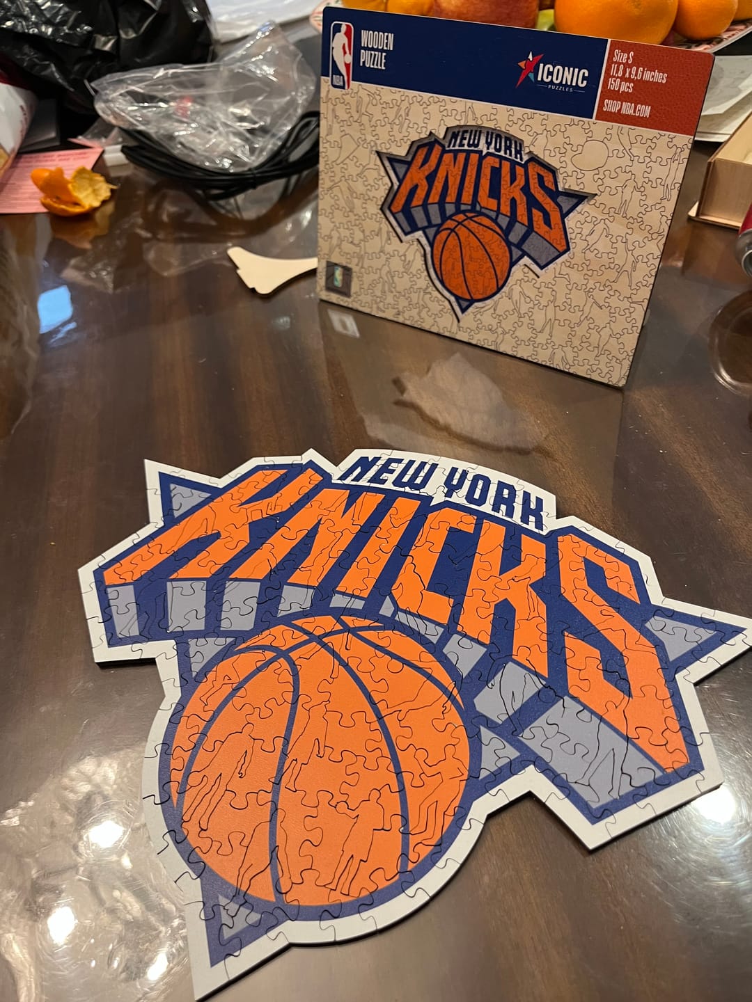 Customer photo review of New York Knicks™ - Wooden Puzzle