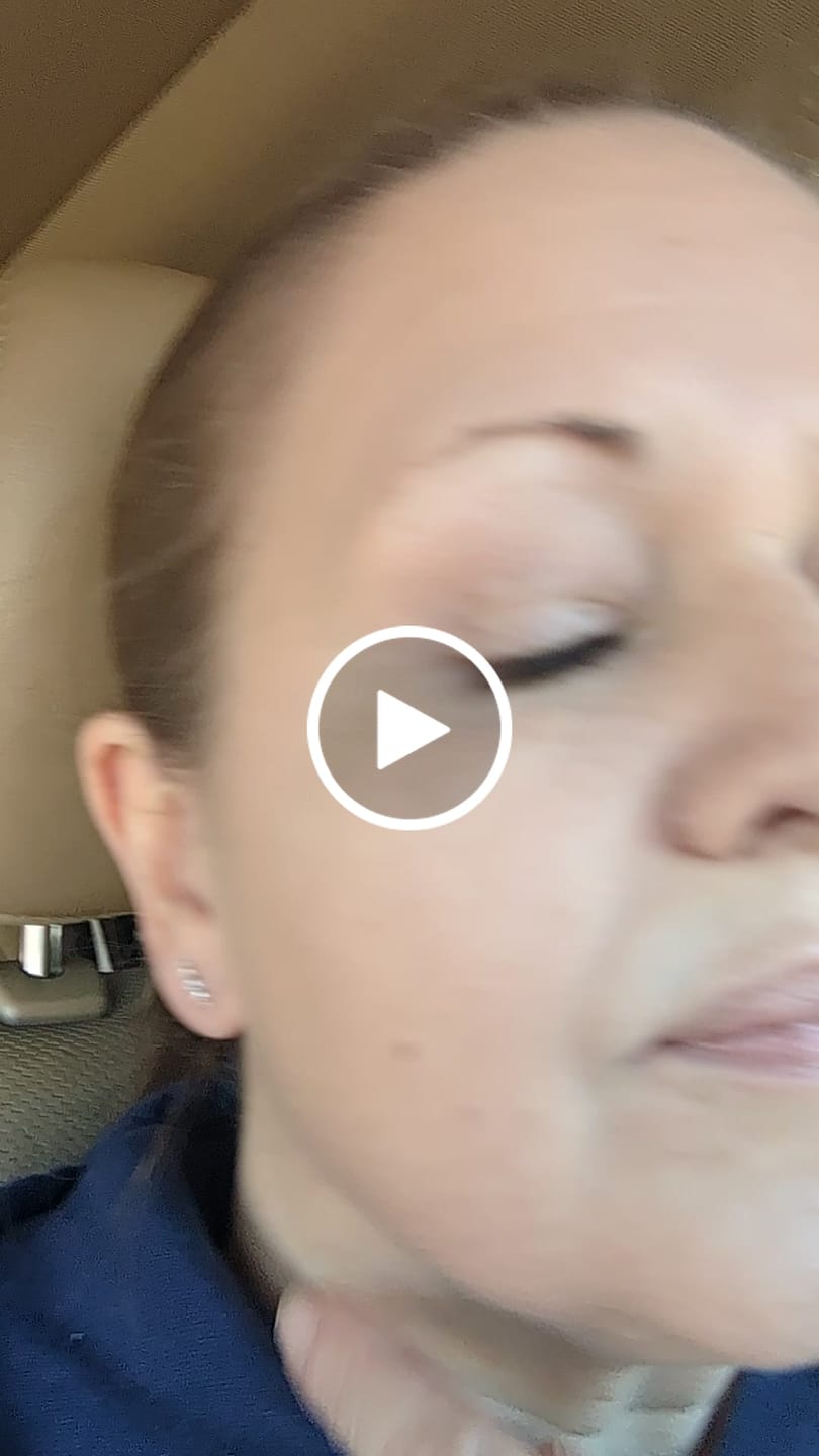 Customer video review of Theadora 18k White Gold Plated Linear Stud Earrings with Swarovski Crystals