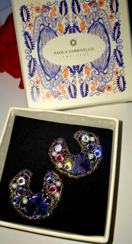 Customer photo review of Orecchini lunette Leviosa