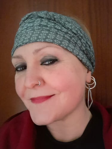 Customer photo review of Palestine Outline Earrings