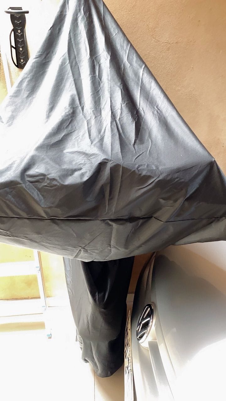 Customer photo review of Capa para Bicicleta Impermeável com Proteção Uv - Tamanho Universal