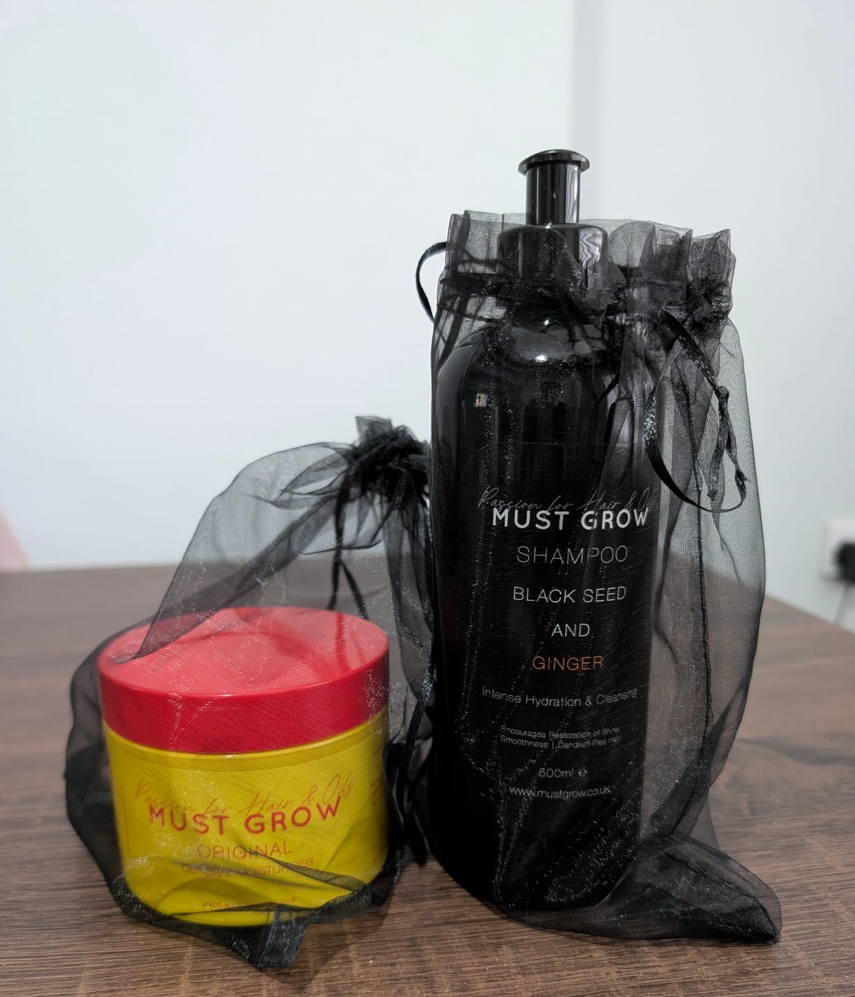 Customer photo review of Black Seed & Ginger Shampoo