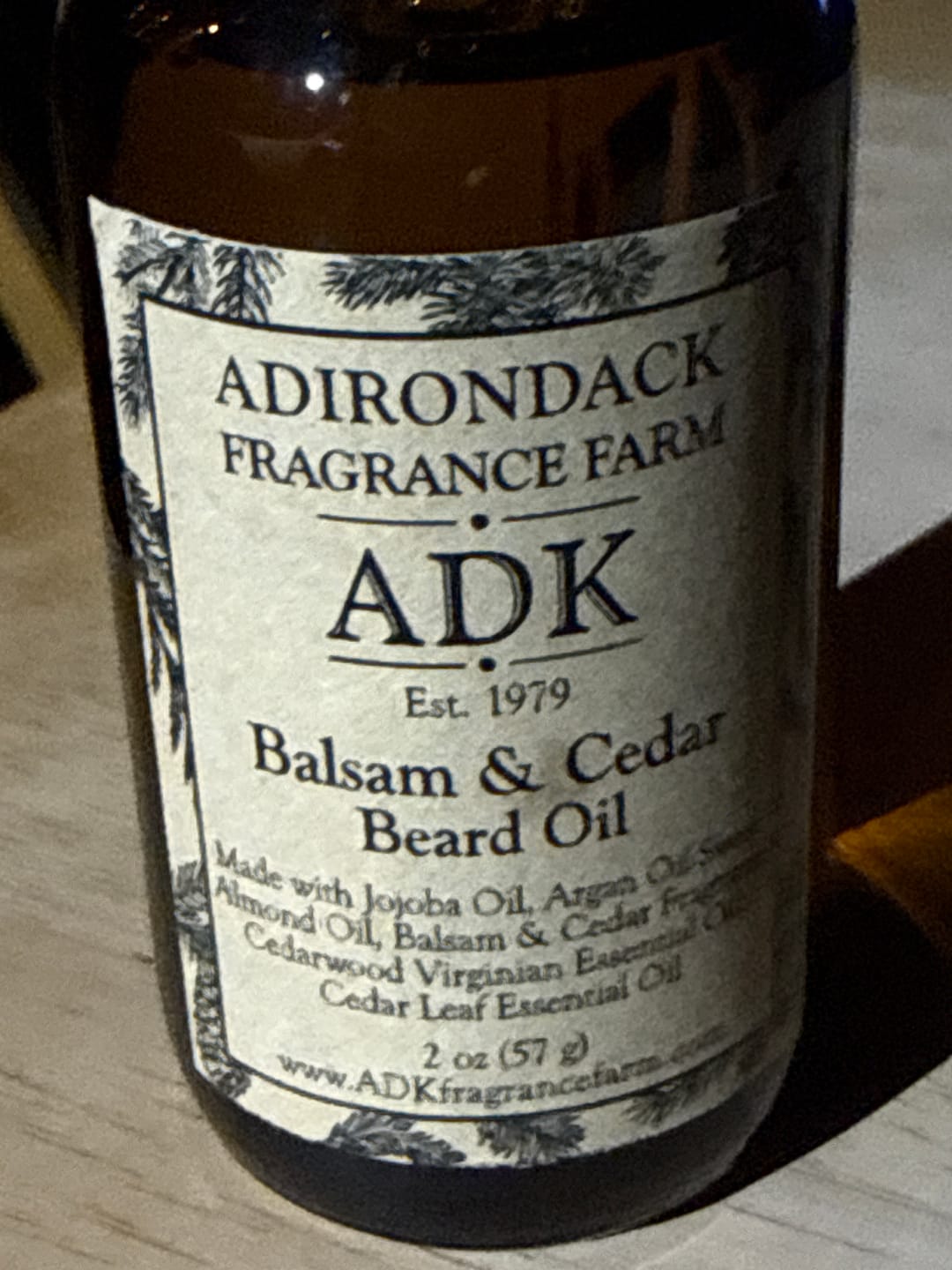 Customer photo review of Balsam & Cedar Beard Oil